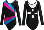 Gavena Gymnastics Leotards for Girls Kids Long Sleeve Gymnastics Outfit Set with Dance Shorts and Hairband Toddler Athletic Ballet Bodysuit 5-13 Years - Image 3