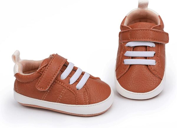 RVROVIC Baby Boys Girls Sneakers Anti-Slip Oxford Loafer Flats Infant Toddler PU Leather Soft Sole Baby Shoes - Image 6