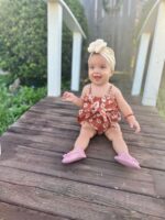 Derouetkia Baby Girl Romper Summer Tank Top Suspender with Bow Design Cute Baby Girl Jumpsuit 3Pcs - Image 5