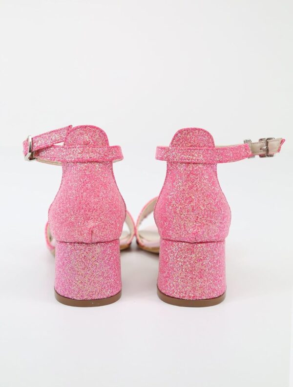 SIRRI Girls Ankle-Strap Shoes, Block Heels Sandals with Glitter for Special Occasion - Image 5