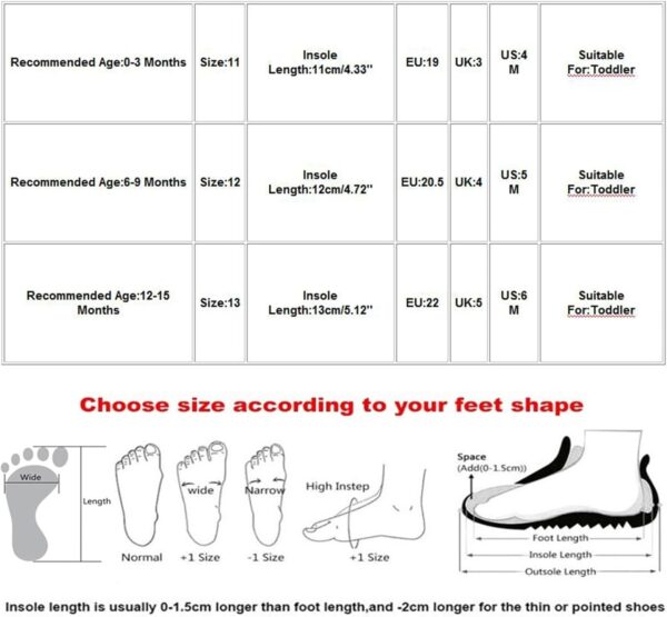Kleoque Infant Baby Boys Girls Shoes Anti-Slip Oxford Loafer Flats Toddler Prewalker Soft Sole Crib First Walking Shoes Newborn Trainer High-Top Pu Leather Flats Sneakers Size 3-5 - Image 3