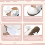 CENCIRILY Toddler Little Girl Mary Jane School Shoes Soft Anti-Slip Sole Hook and Loop Wedding Dress Flat - Image 3