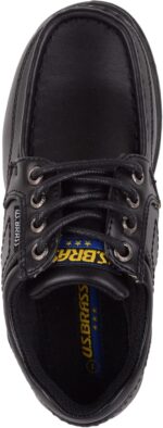 Junior Childrens Boys Faux Leather Formal Lace Up Padded School Wedding Shoes - Image 6