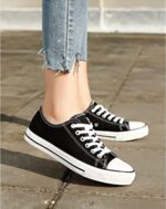 Children’s Boys’ Girls’ Canvas Casual Shoes Pumps Trainers Unisex Sport Shoes Lace Up Fastening Synthetic Material for Everyday Use - Image 2