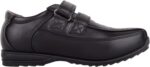 ABSOLUTE FOOTWEAR Childrens Kids Junior Boys Smart Formal Faux Leather Double Touch and Close School Wedding Shoes - Image 4
