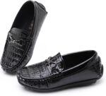 RVROVIC Kids Girls Boys Slip-on Loafers Oxford PU Leather Flats Shoes Casual Moccasin Shoes for Toddler Kid