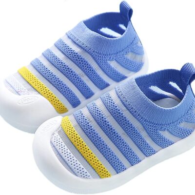 DEBAIJIA Baby Shoes 0-3T Toddler First-Walking Non Slip Kid Trainers Shoes Breathable Infant Sneakers Lightweight Soft TPR Material