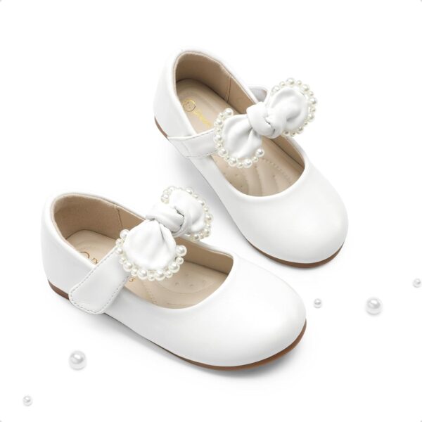 DREAM PAIRS Girl's Dress Shoes, Mary Jane Flats for Flower Girl Party School Wedding (Toddler/Little Girl) - Image 2