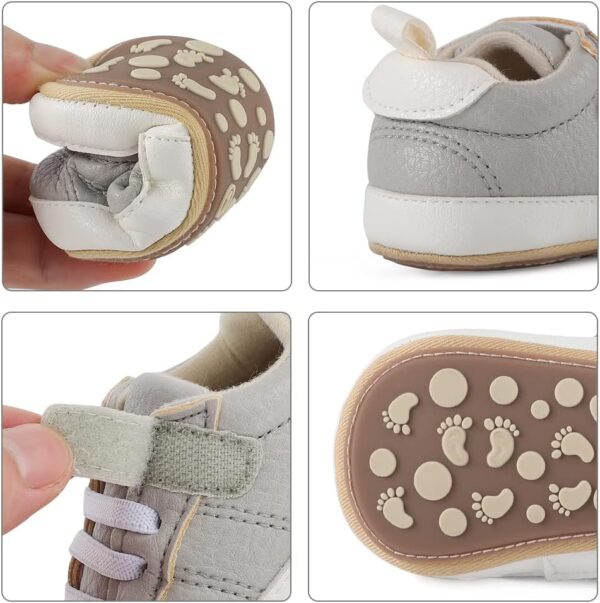 Cheerful Mario Baby Boys Girls First Walking Shoes Infant Prewalkers Pram Shoes Soft PU Leather Anti Slip Sole - Image 3