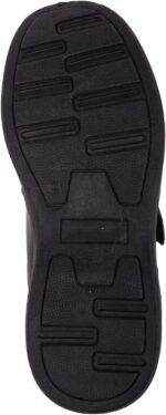 Childrens Kids Boys Slip On Faux Leather Smart Formal School Suit Shoes with Touch Fastening - Black - UK Child - Image 7