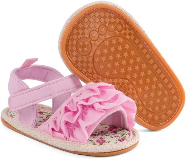 Baby Girls Sandals Infant Girls First Walking Shoes - Image 3