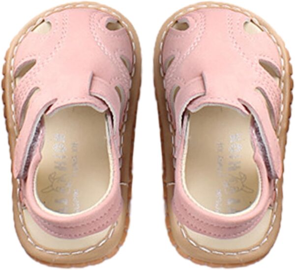 Squeaky Sandals For Boys Girls Squeaky Baby Girls Boys Summer Sandals Non-Slip Soft Rubber Sole Closed Toe Summer Outdoor Shoes Toddler First Dress Flat First WalkingShoes - Image 7