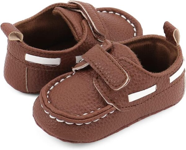 Baby Boys Moccasin Shoes Infant First Walking Soft Sole Casual Flats Shoes - Image 5