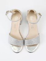 SIRRI Girls Ankle-Strap Shoes, Block Heels Sandals with Glitter for Special Occasion - Image 3