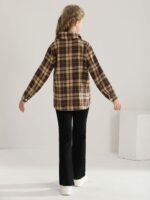 Girls 3 Piece Outfits Kids Cami Top + Flare Pants Set with Plaid Shirt Set Youth Girls Long Jacket Tanks Top Flare Leggings Bell Bottom Clothes - Image 6