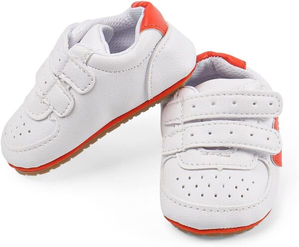Baby Boys Girls First Walking Shoes Infant Prewalkers Pram Shoes Soft PU Leather Anti Slip Sole - Image 4