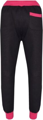 A2Z 4 Kids Tracksuit Girls The Power Design Print Zipped Top - T.S PD 301 Black & Pink._7-8 - Image 5