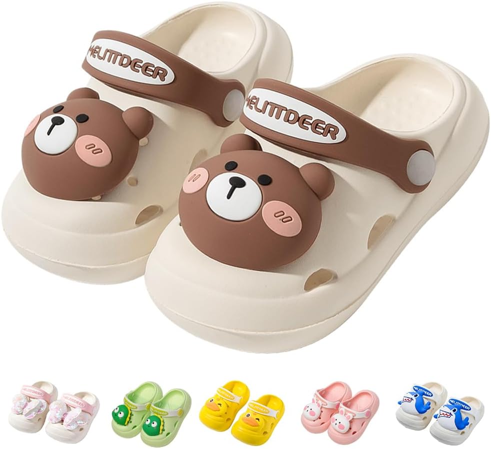 61f6BKDPxsL._AC_SL1000_.jpg DRECAGE Kids Clogs Garden Shoes Girls Boys Lightweight Mules Beach Pool Shower Toddler Slippers Children Summer Sandals - Image 1