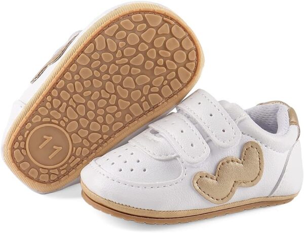 Baby Boys Girls First Walking Shoes Infant Prewalkers Pram Shoes Soft PU Leather Anti Slip Sole - Image 2