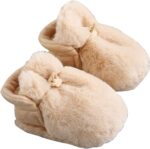 LUCKKY Baby Cartoon Plush Cotton Toddler Shoes,Baby Boys Girls Anti-Slip Soft Sole Warm Winter Booties Shoes,Toddler Cartoon Cute Plush Warm Home Booties Shoes,Infant Warm Shoes