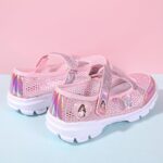 Unitysow Girl Sandals Glitter Princess Shoes Flat Walking Sandals Comfort Mary Jane Birthday Party Dance Shoes for Little Kid/Big Kid - Image 5