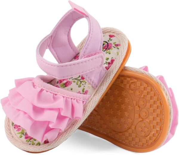 Baby Girls Sandals Infant Girls First Walking Shoes - Image 5