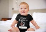 Happy First Father's Day Baby Babygrow Bodysuit Short Sleeve Onesie 0-12 Months - Image 2
