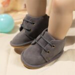 Sonsage Baby Girls Boys Boot Newborn Infant Unisex Velvet Soft Anti-Skid Rubber Sole Shoes Toddler Fleece Cozy Boots Winter Warm Prewalker Crib Shoes 3-6 month - Image 3