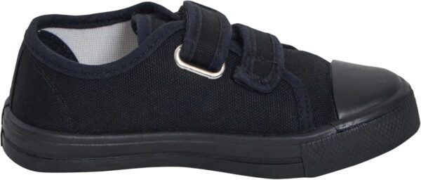 Kids Canvas Shoes Boys Trainers Girls Pumps Unisex Easy Fasten Plimsolls Casual Shoes - Image 2