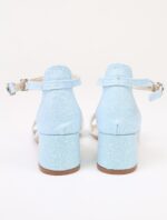 SIRRI Girls Ankle-Strap Shoes, Block Heels Sandals with Glitter for Special Occasion - Image 5