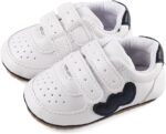 Baby Boys Girls First Walking Shoes Infant Prewalkers Pram Shoes Soft PU Leather Anti Slip Sole