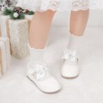 CENCIRILY Toddler Little Girl Mary Jane School Shoes Soft Anti-Slip Sole Hook and Loop Wedding Dress Flat - Image 4