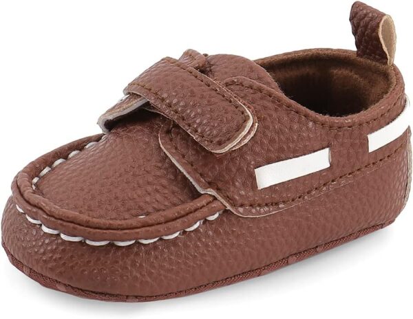 Baby Boys Moccasin Shoes Infant First Walking Soft Sole Casual Flats Shoes - Image 6