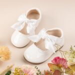CENCIRILY Toddler Little Girl Mary Jane School Shoes Soft Anti-Slip Sole Hook and Loop Wedding Dress Flat - Image 5