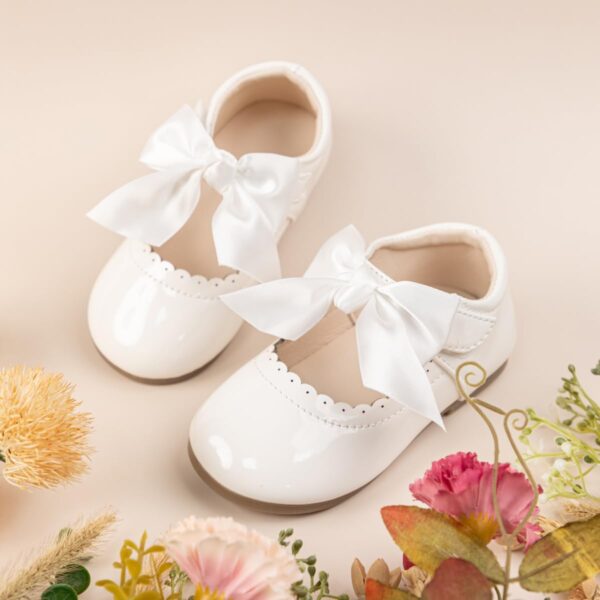 CENCIRILY Toddler Little Girl Mary Jane School Shoes Soft Anti-Slip Sole Hook and Loop Wedding Dress Flat - Image 5