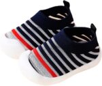 Baby Shoes 0-3T Toddler First-Walking Non Slip Kid Trainers Shoes Breathable Infant Sneakers Lightweight Soft TPR Material