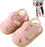 Squeaky Sandals For Boys Girls Squeaky Baby Girls Boys Summer Sandals Non-Slip Soft Rubber Sole Closed Toe Summer Outdoor Shoes Toddler First Dress Flat First WalkingShoes - Image 6