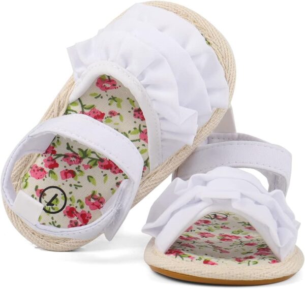 Baby Girls Sandals Infant Girls First Walking Shoes - Image 4