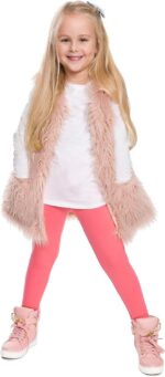 FUTURO FASHION Girls Children Full Length Plain Cotton Leggings Cycling Casual Wear Infant Trousers Leggings Solid Tights Pants for Kids