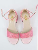 SIRRI Girls Ankle-Strap Shoes, Block Heels Sandals with Glitter for Special Occasion - Image 3