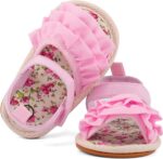 Baby Girls Sandals Infant Girls First Walking Shoes - Image 4