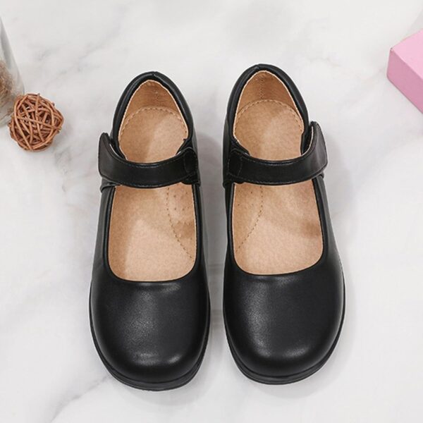 Kids Girls' Leather Shoes Mary Jane Solid Color Flats Low Top Party Shoes Party Birthday School Performance Little Girl Fuzzy Slippers 2023 - Image 4