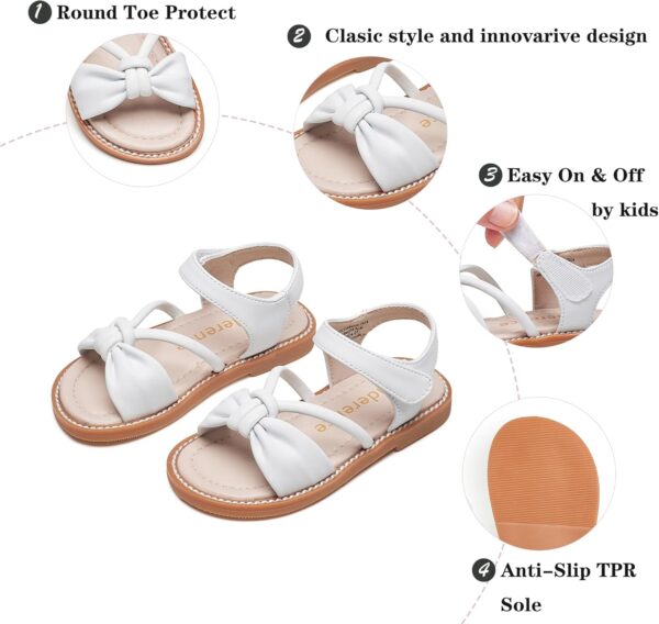 Kiderence Toddler Girls Sandals Little Girls Kids Summer Shoes Toddler Sandals - Image 5