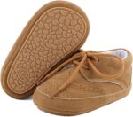 LACOFIA Baby Boys Shoes Infant Anti-Slip Soft Sole First Walking Shoes Casual Lace-up Prewalkers - Image 2