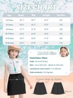 Rolanko Girls Skirts Inner Shorts with Pockets, Adjustable Parachute Cargo Sport Skort with Elastic Waistband - Image 5
