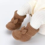 Baby Booties Newborn Babe First Walkers Knit Boots Warm Knit Crib Shoes Crochet Soft Infant Sock for Boy Girl - Image 3