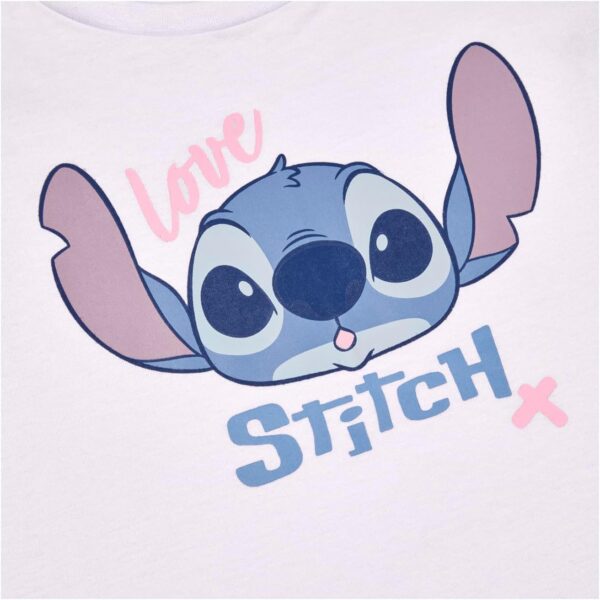 Disney Lilo & Stitch Girls T-Shirt & Shorts Set, Stitch Outfit Clothing Set for Girls - Image 3