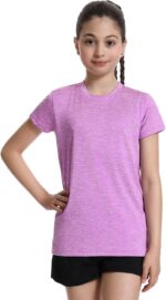 Star Vibe 4-5 Pack Girls Clothes Yellow Orange Green Red Tshirt Kids Dry Fit Running T-Shirt for Kids - Image 2