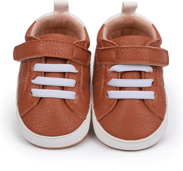 RVROVIC Baby Boys Girls Sneakers Anti-Slip Oxford Loafer Flats Infant Toddler PU Leather Soft Sole Baby Shoes - Image 5
