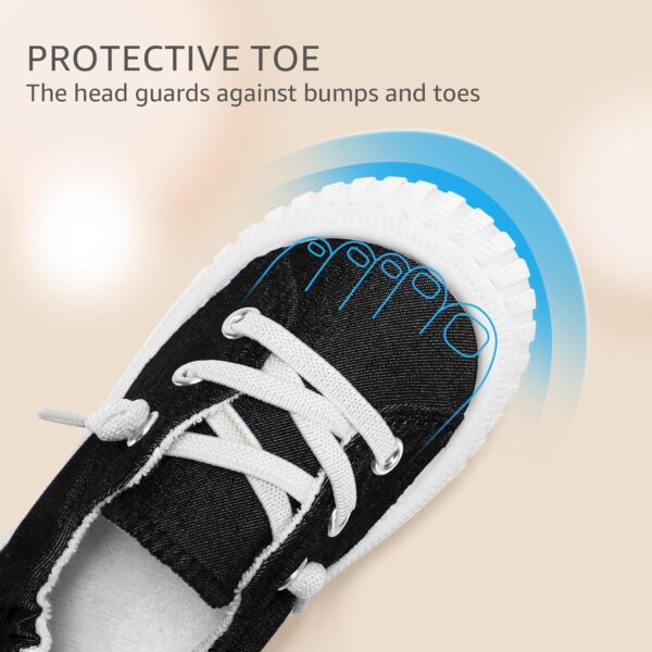 STQ KIDS Boys School Shoes Girls Toddler Trainers Canvas Barefoot First Walker Non-Slip Running Sneakers Wide Comfort Baby Walking Tennis - Image 2